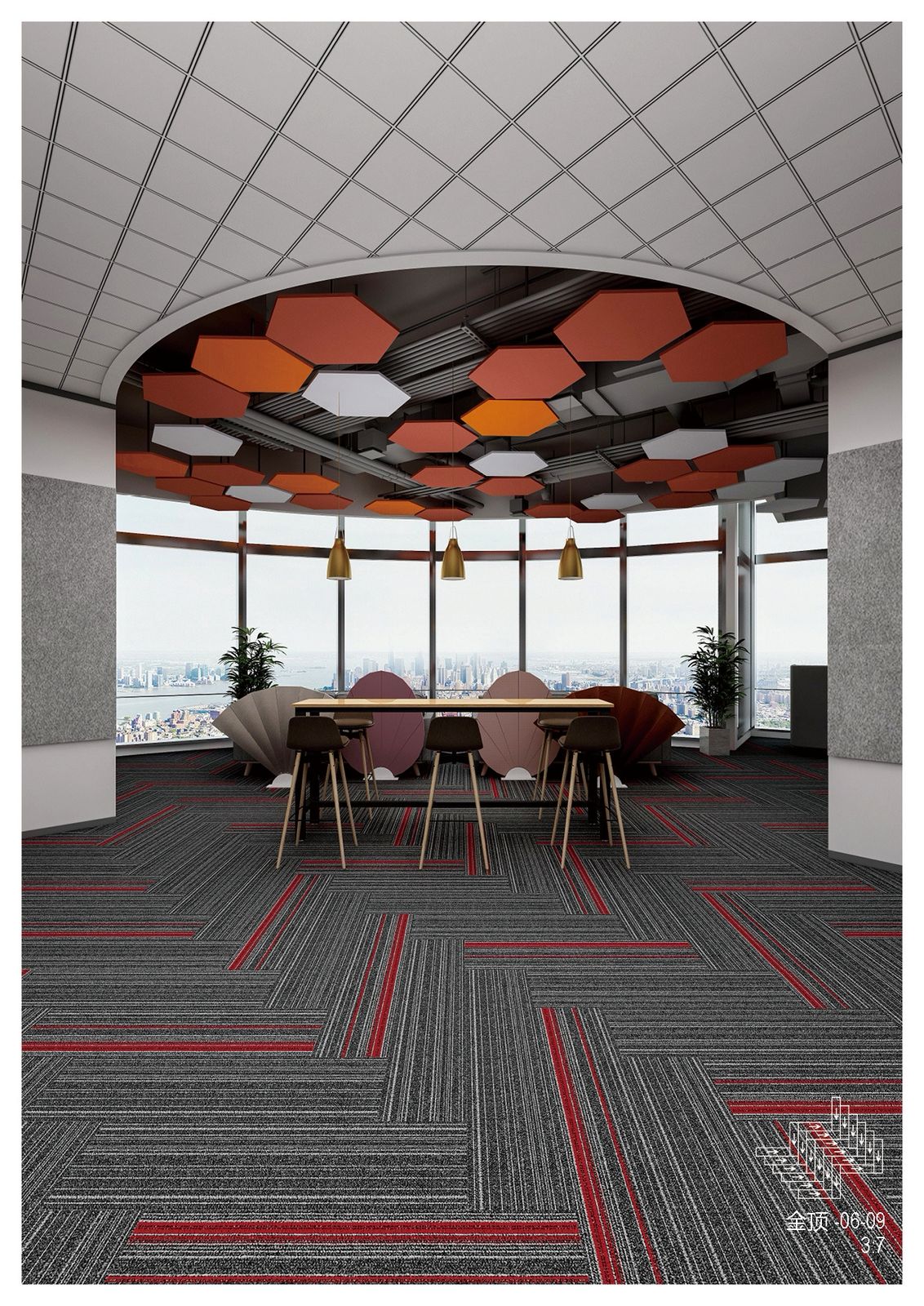 Carpet tiles flooring